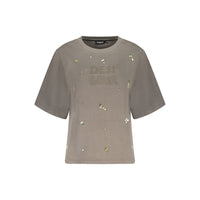 Desigual Grigio Cotton Women Sweatshirt