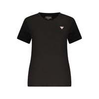 Guess Jeans Black Cotton Women T-Shirt