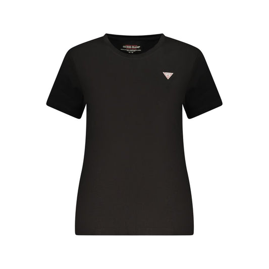 Guess Jeans T-Shirt da donna in cotone nero