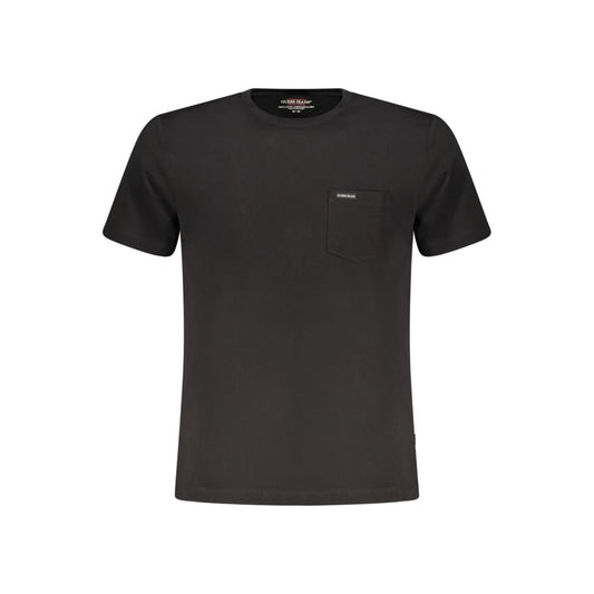 T-shirt da uomo Guess Jeans in cotone biologico nero