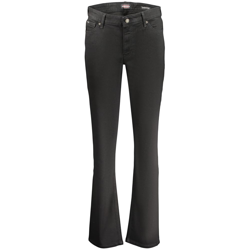 Jean Guess noir en coton pour femme