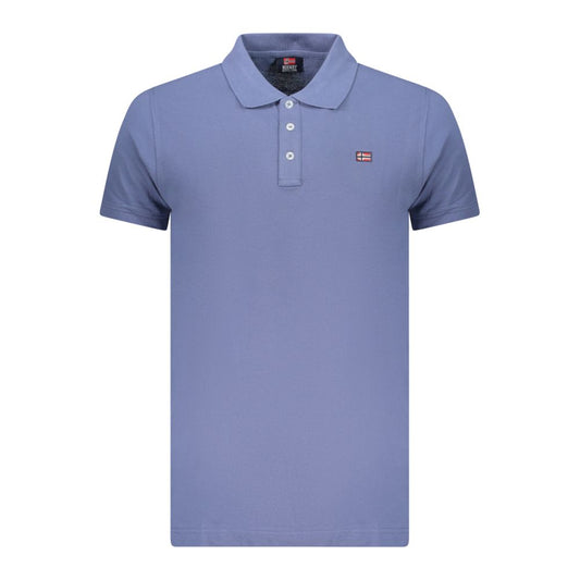 Norvegia 1963 Polo da Uomo in Cotone Blu
