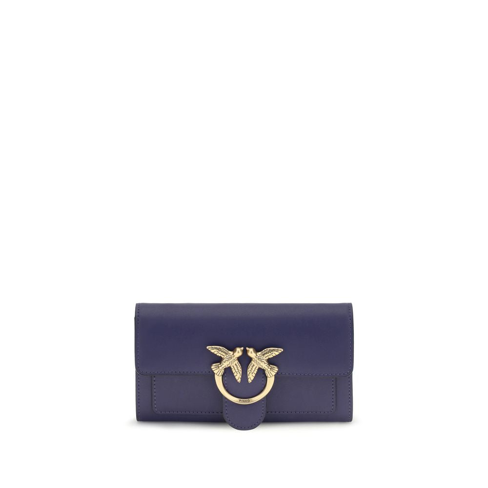 Portefeuille PINKO en cuir de veau bleu Bos Taurus