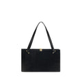 Borsa a spalla Severine nera in pelle Versace