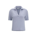 Polo Gabriela Hearst in cashmere blu