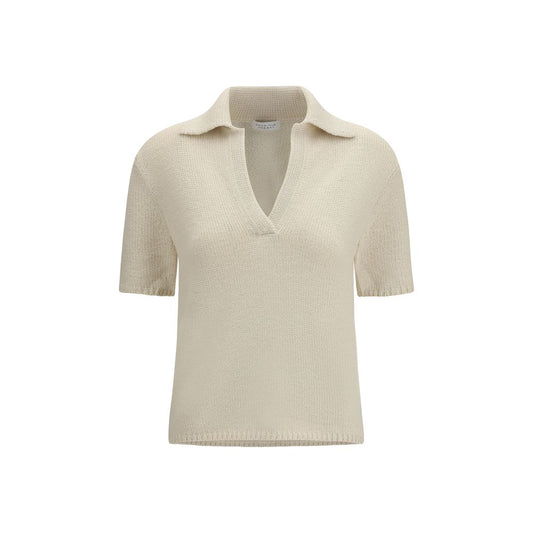 Polo in cashmere beige Gabriela Hearst