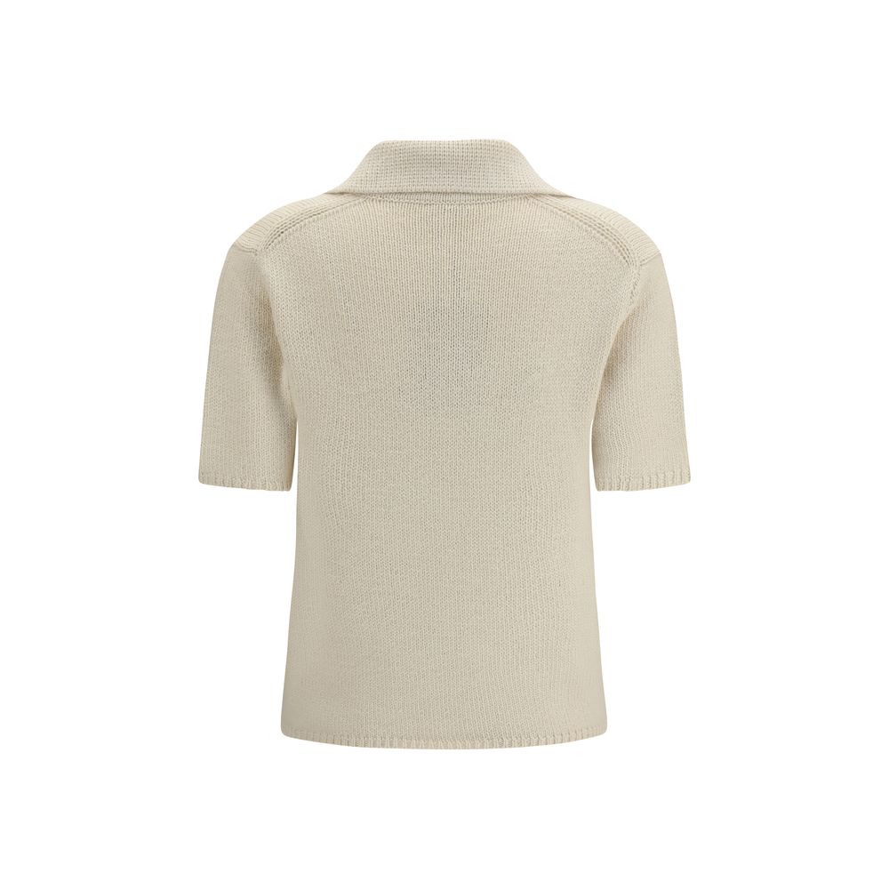 Polo in cashmere beige Gabriela Hearst