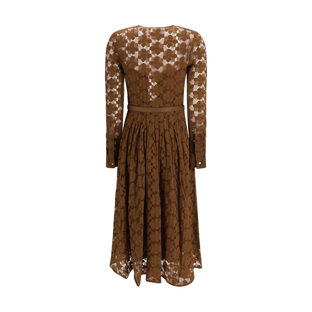 Robe décontractée Max Mara en polyamide marron