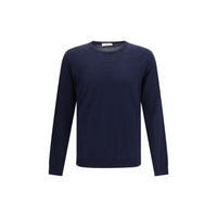 Roberto Collina Blue Cotton Sweatshirt