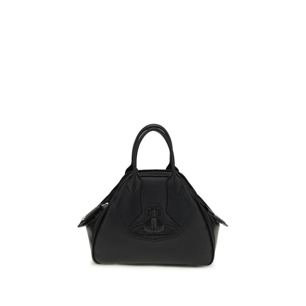 Vivienne Westwood Borsa a Mano in Pelle di Vitello Nera Bos Taurus
