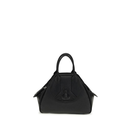 Vivienne Westwood Borsa a Mano in Pelle di Vitello Nera Bos Taurus