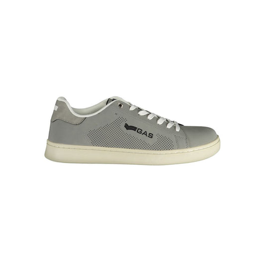 Sneaker da uomo in poliuretano grigio gas