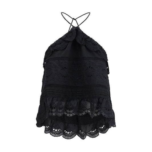 Camicetta in poliestere nero Isabel Marant Étoile