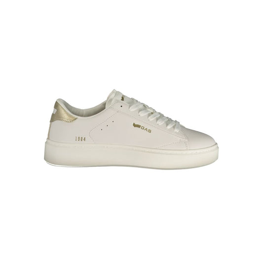 Sneaker da donna in poliuretano bianco Gas