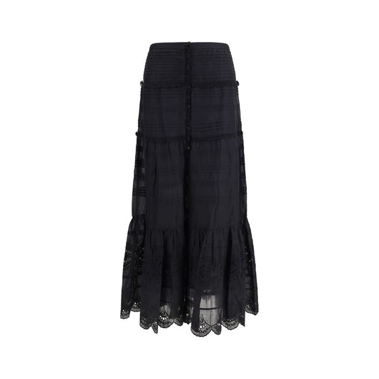 Isabel Marant Étoile Gonna lunga in viscosa nera