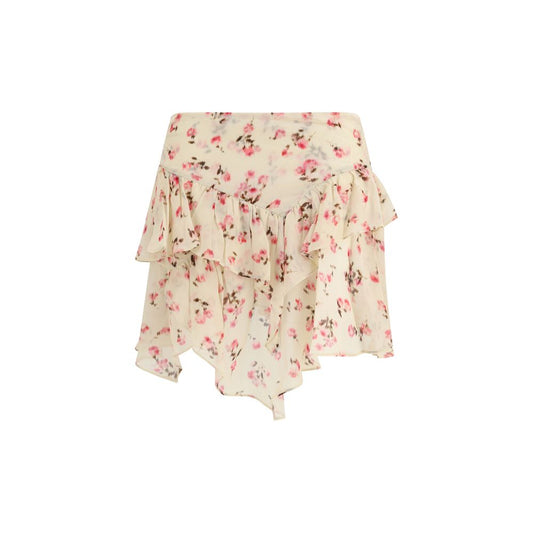 Minigonna Isabel Marant Étoile in viscosa beige