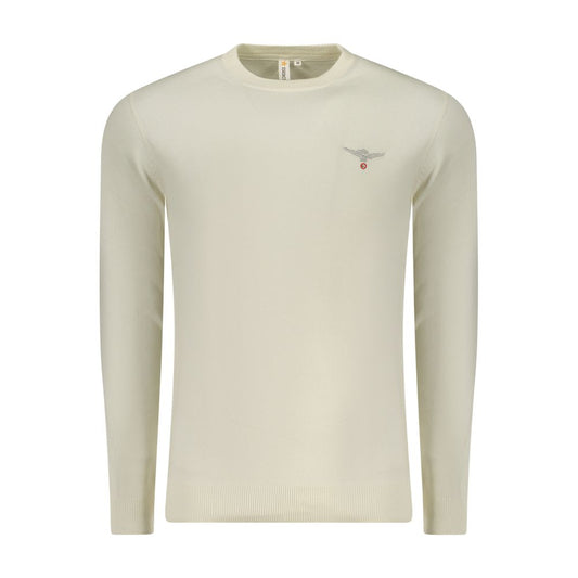 Accademia Militare Maglione da Uomo in Cotone Bianco