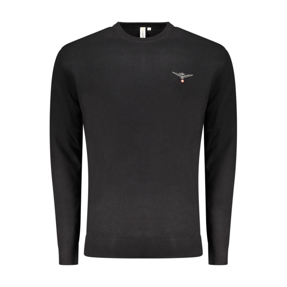 Pull pour homme en coton noir Accademia Militare