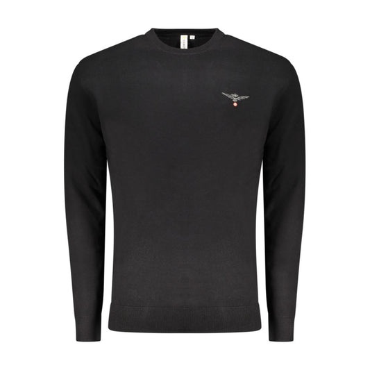 Maglione da Uomo in Cotone Nero Accademia Militare