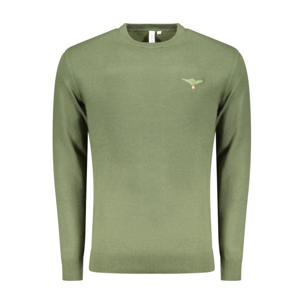 Maglione da Uomo in Cotone Verde Accademia Militare