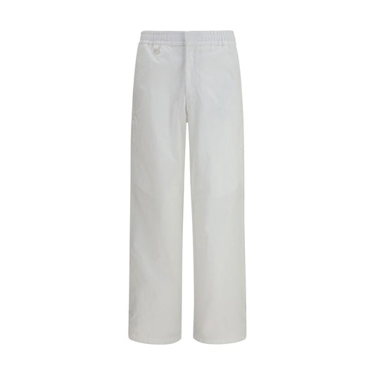 LAMINAR Pantaloni Casual in Cotone Bianco