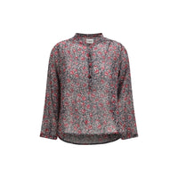 Isabel Marant Étoile Purple Cotton Pattern Shirt