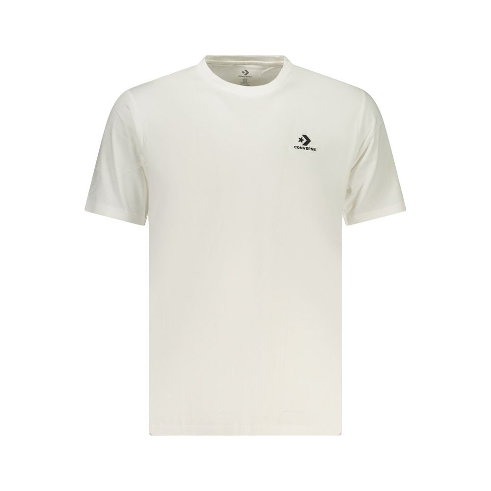 T-shirt da uomo Converse in cotone bianca
