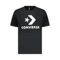 Converse Schwarzes Baumwoll-T-Shirt für Herren