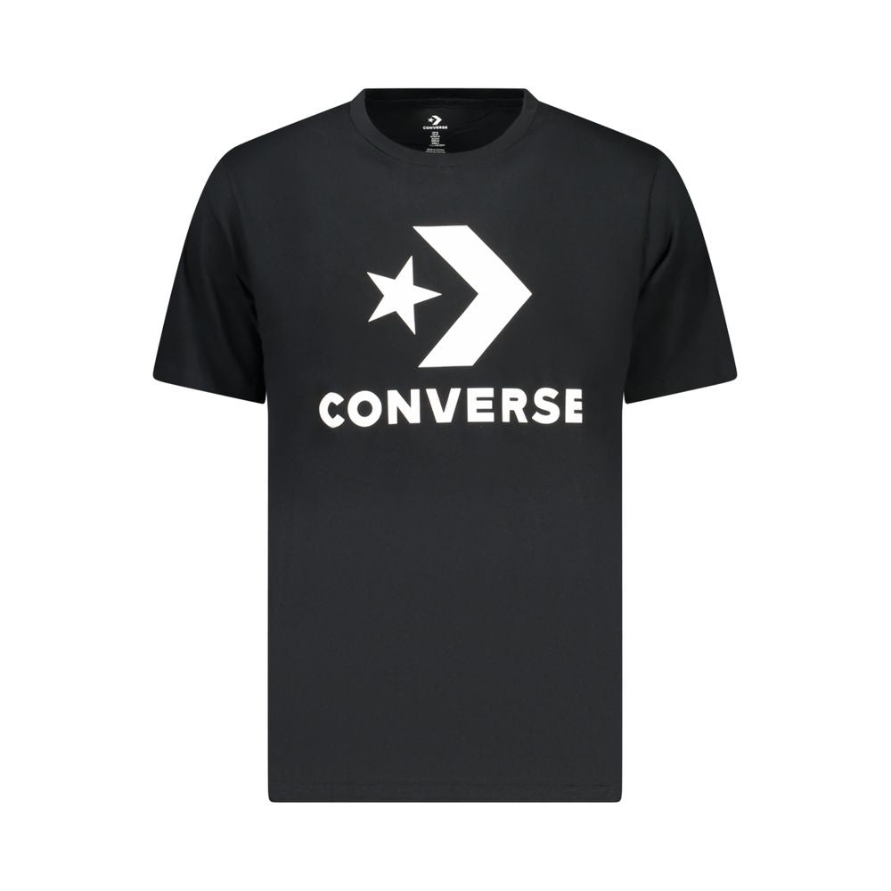 T-Shirt Converse Nera da Uomo in Cotone