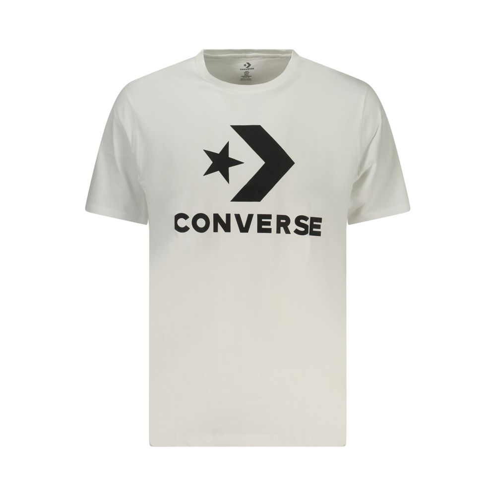T-shirt da uomo Converse in cotone bianca