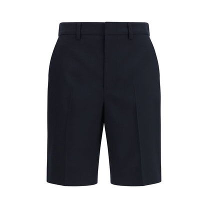 Gucci Black Cotton Bermuda Shorts