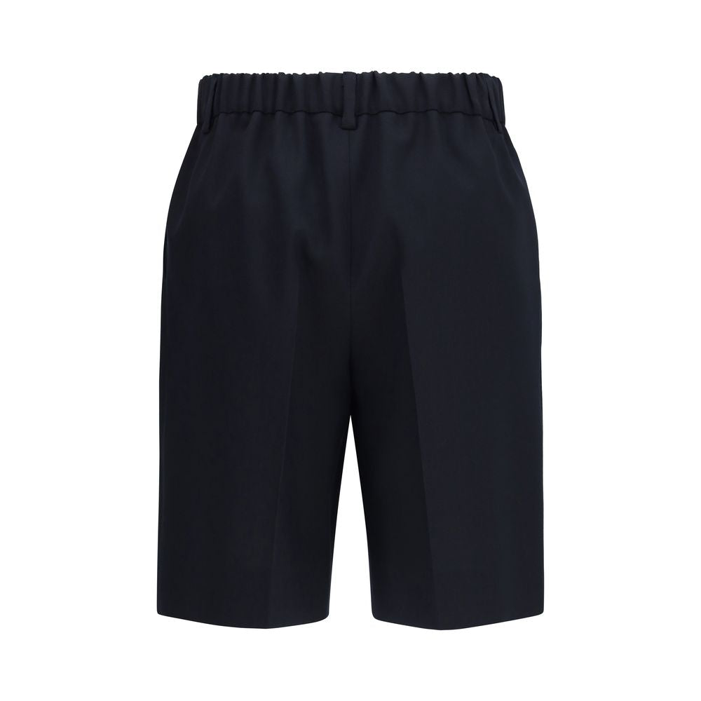 Gucci svarta bomullsbermudsshorts