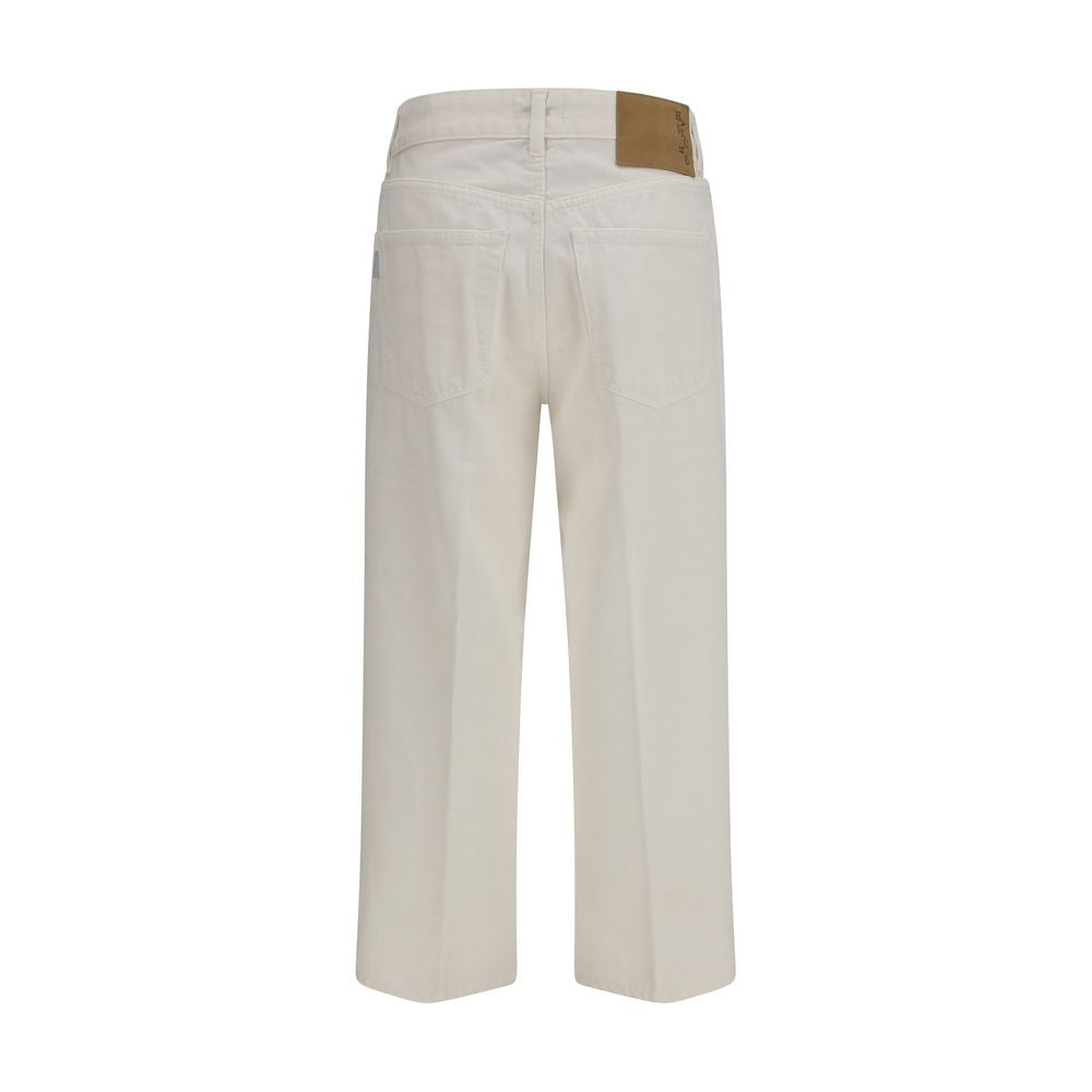 Jean décontracté en coton blanc Haikure