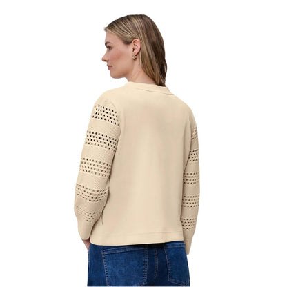Street One Beige Modal Sweatshirt