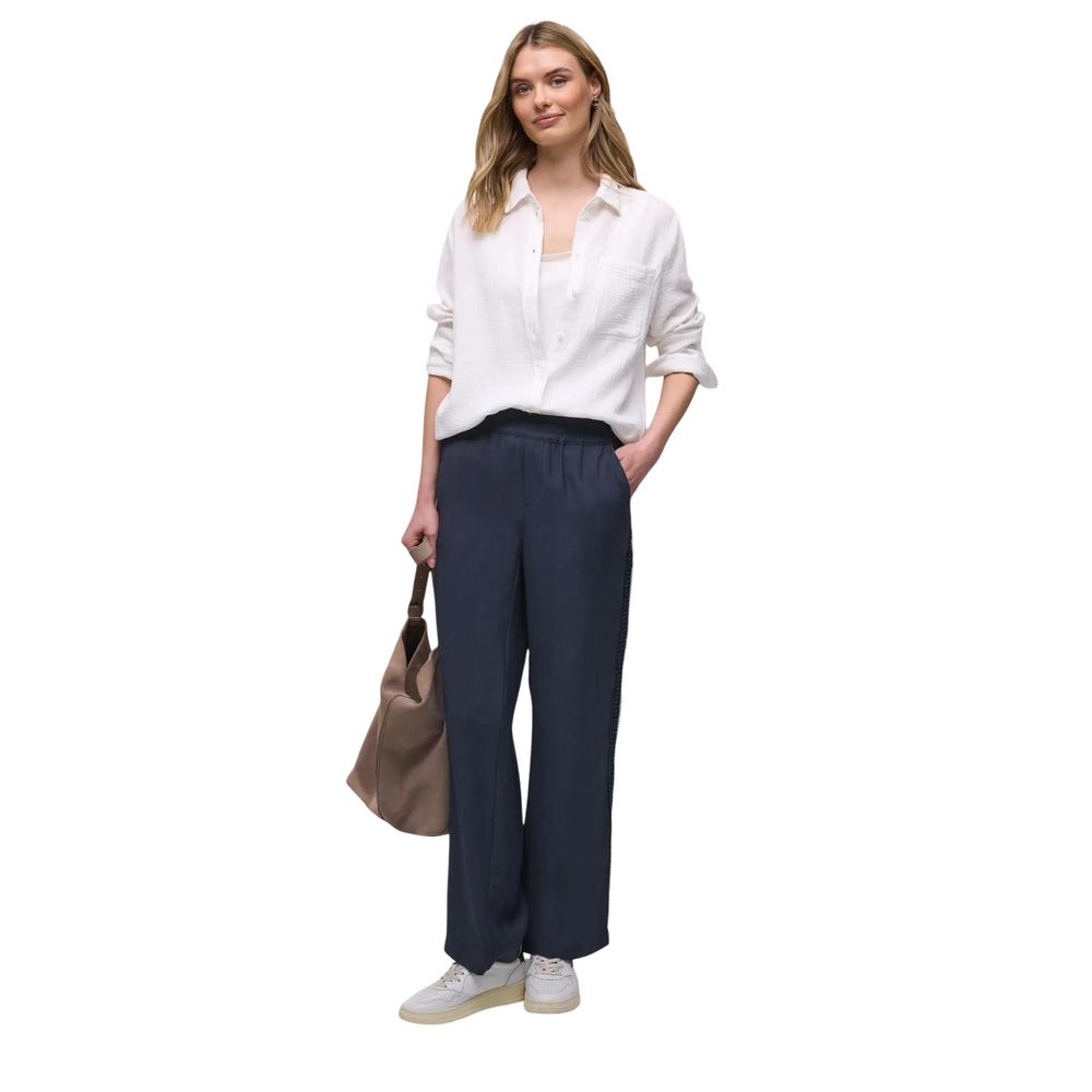 Pantalon décontracté Street One bleu en modal