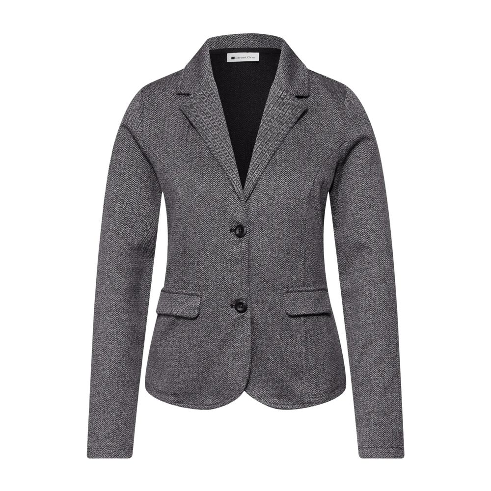 Blazer bleu en polyester Street One
