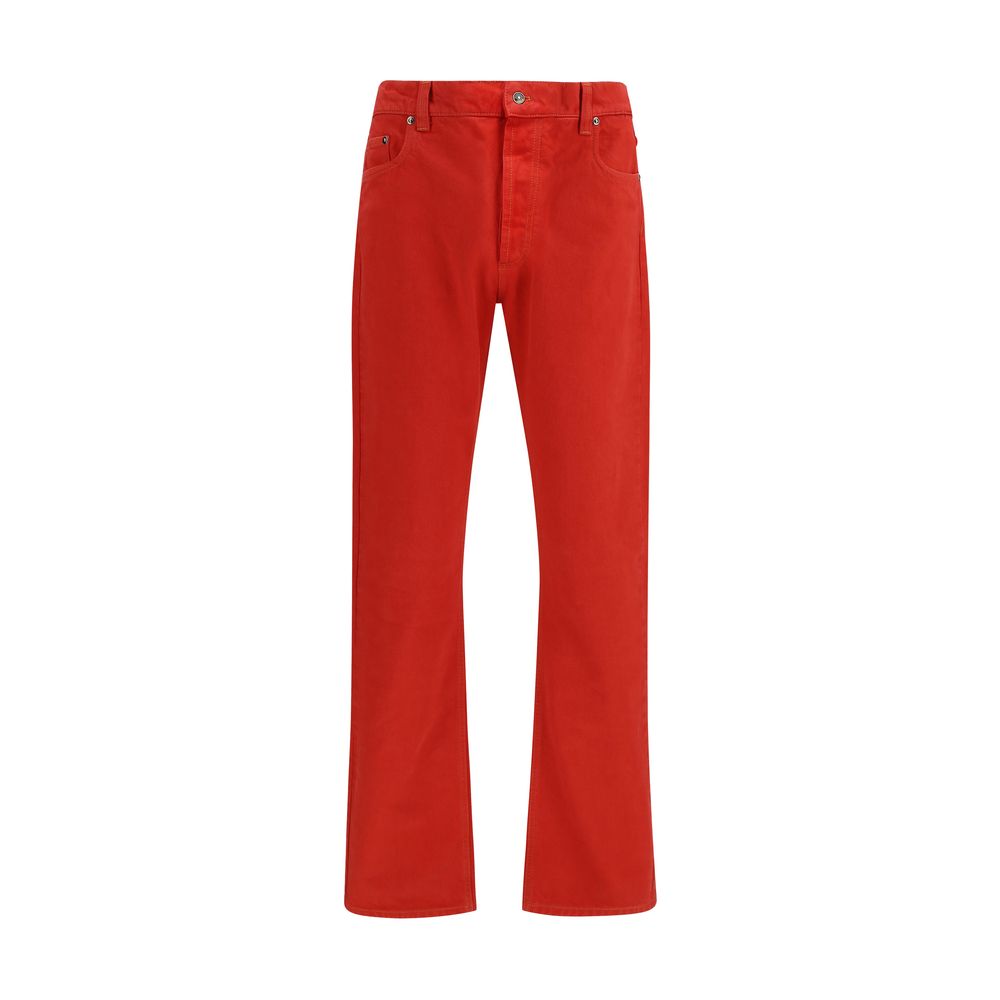 Jeans a gamba dritta in cotone Versace