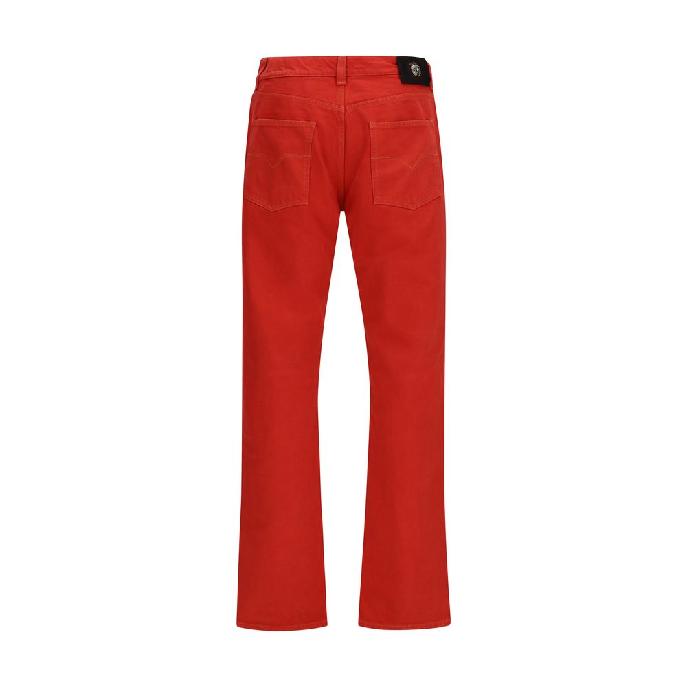 Jeans a gamba dritta in cotone Versace