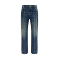 Versace Blå Jeans i Bomull med Rak Passform