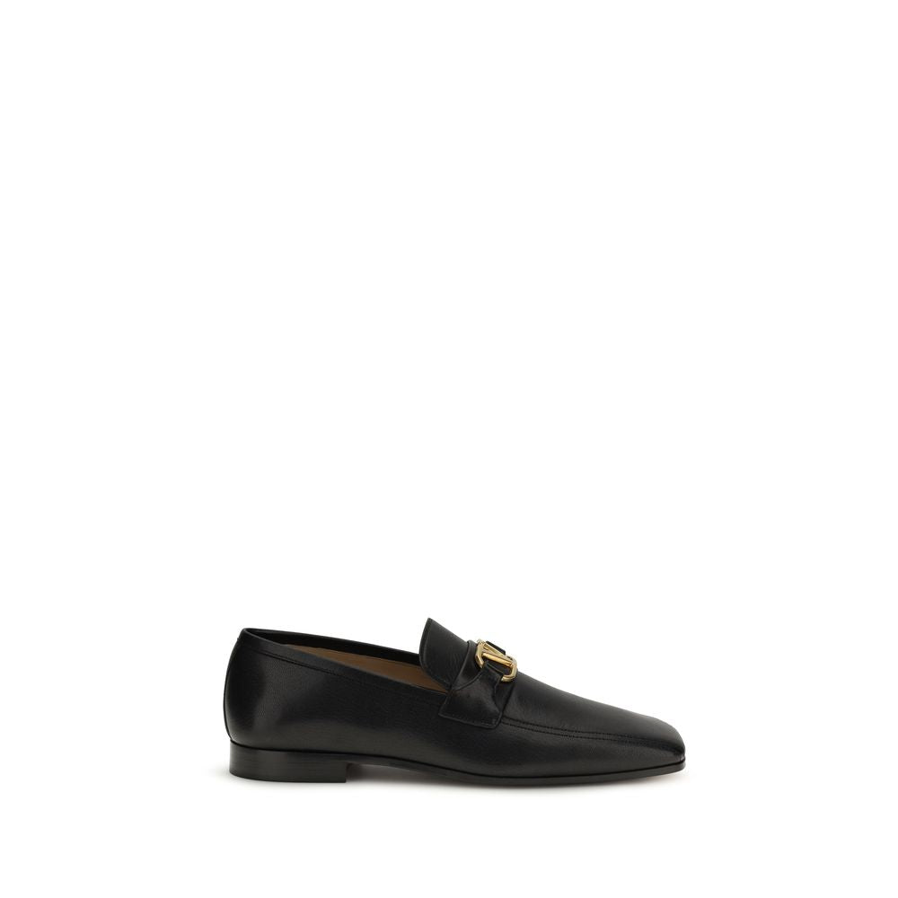Mocassins à enfiler Valentino Garavani en chevreau noir