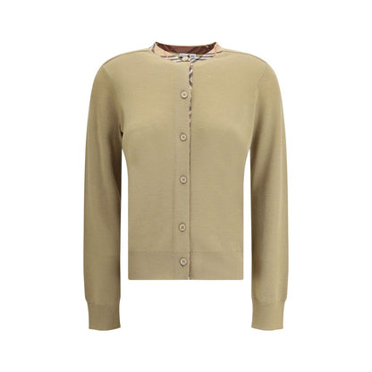 Burberry Brown Wool Oves Aries Cardigan
