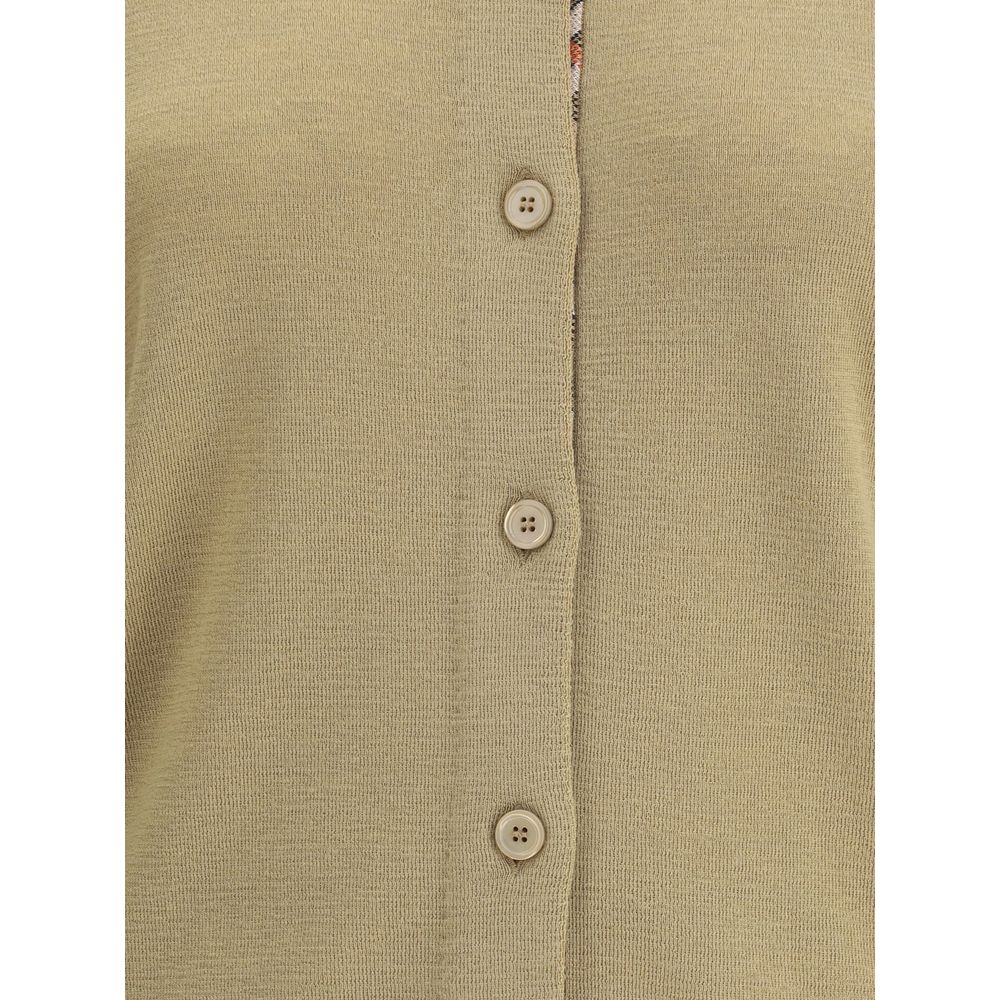 Cardigan en laine marron Burberry Oves Aries