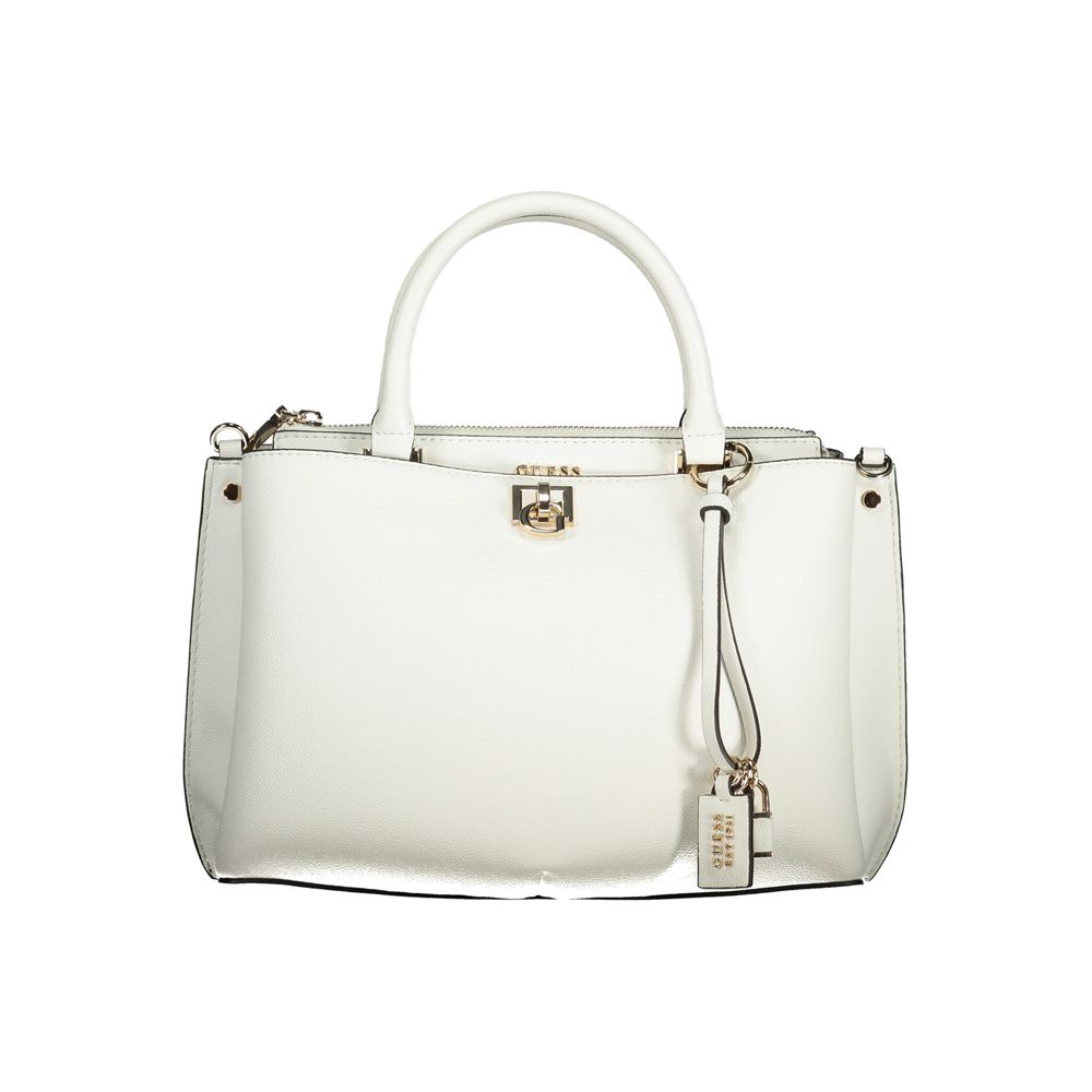Sac à main Guess en polyuréthane blanc pour femme