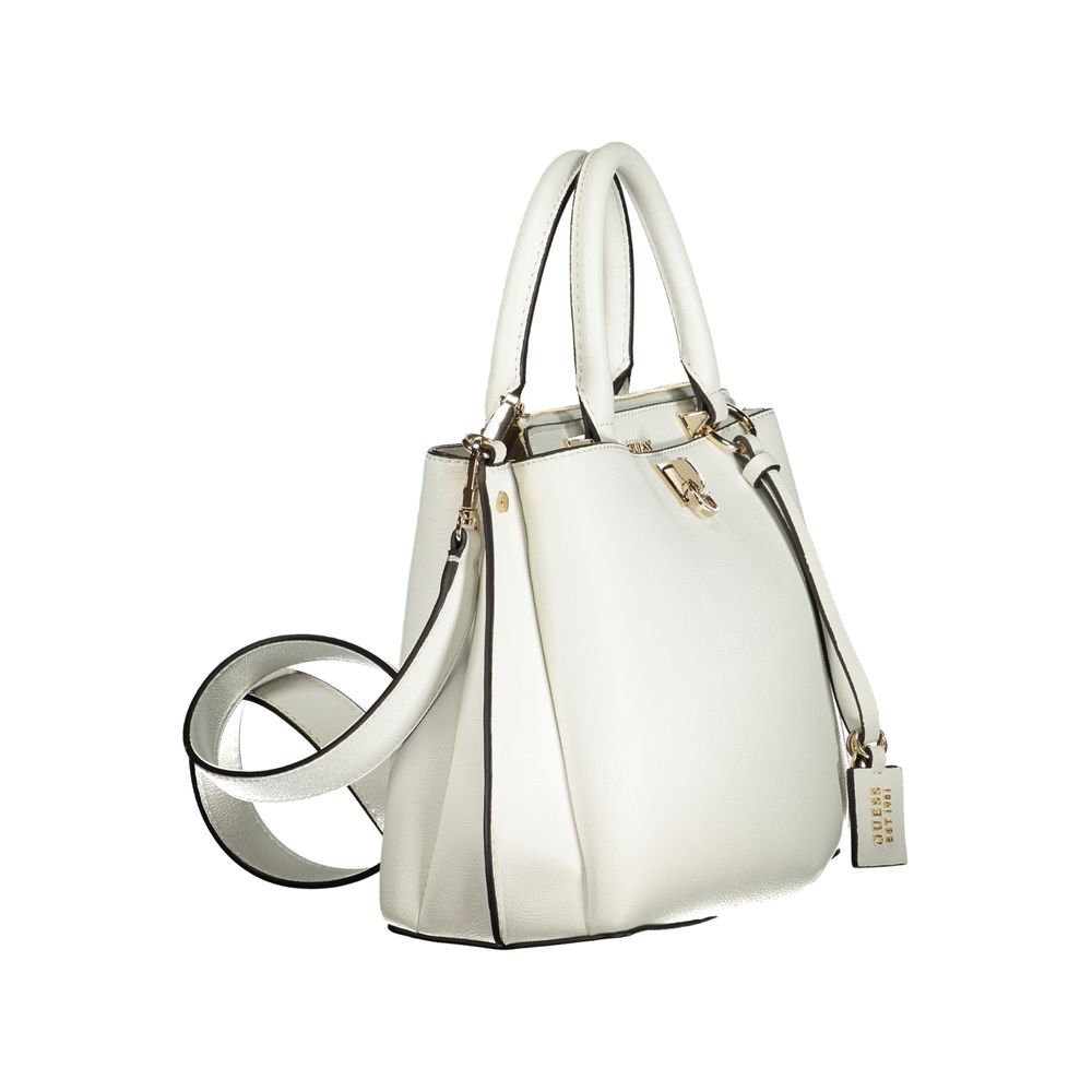 Sac à main Guess en polyuréthane blanc pour femme