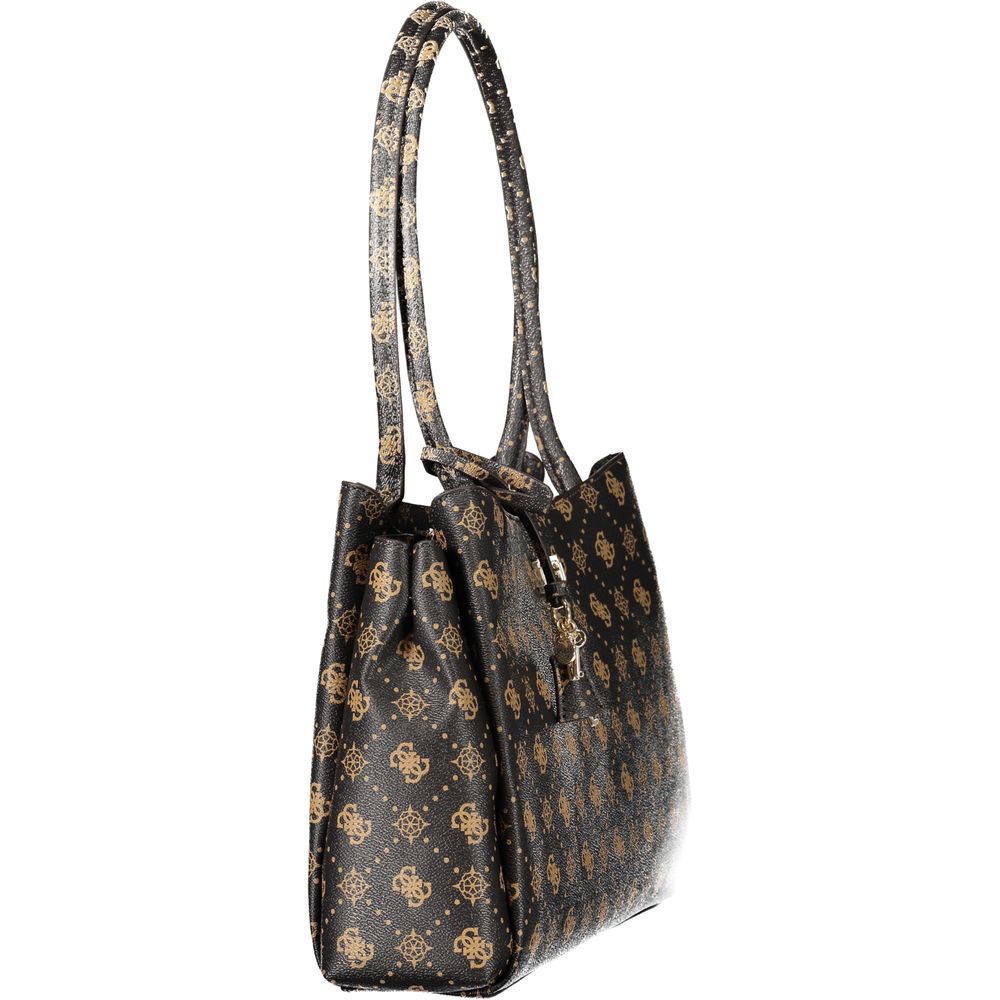 Guess Jeans Marrone Polyurethane Women Handbag