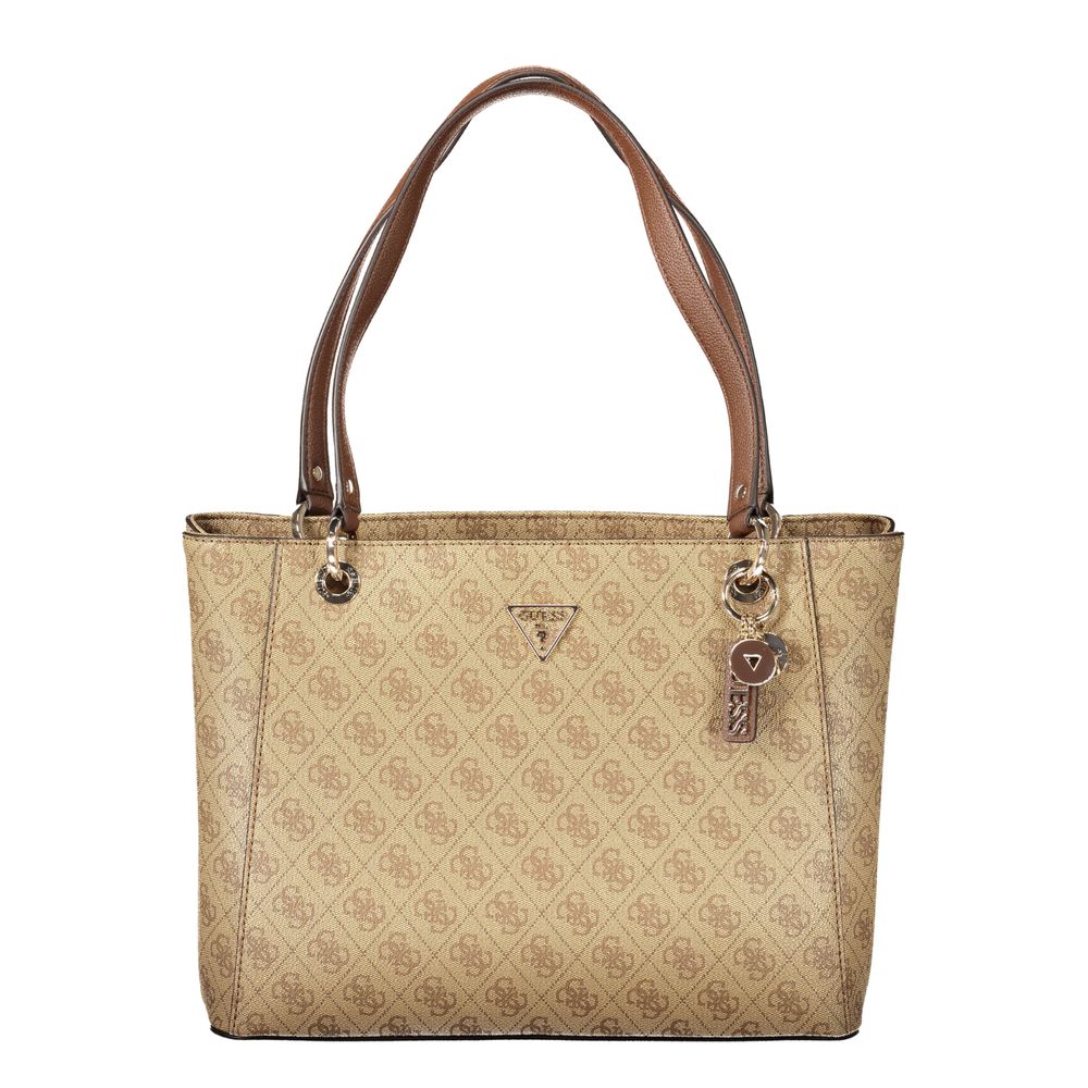 Borsa da donna Guess Jeans in poliuretano beige