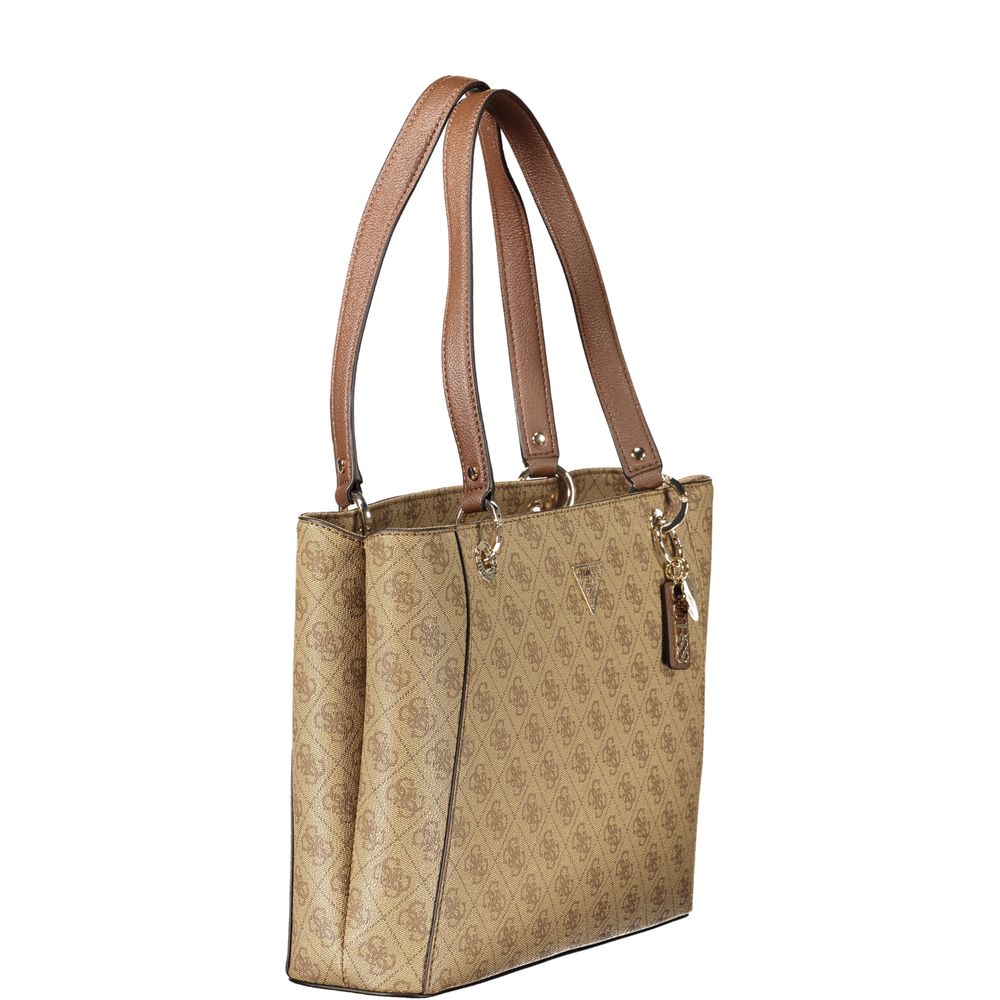 Borsa da donna Guess Jeans in poliuretano beige