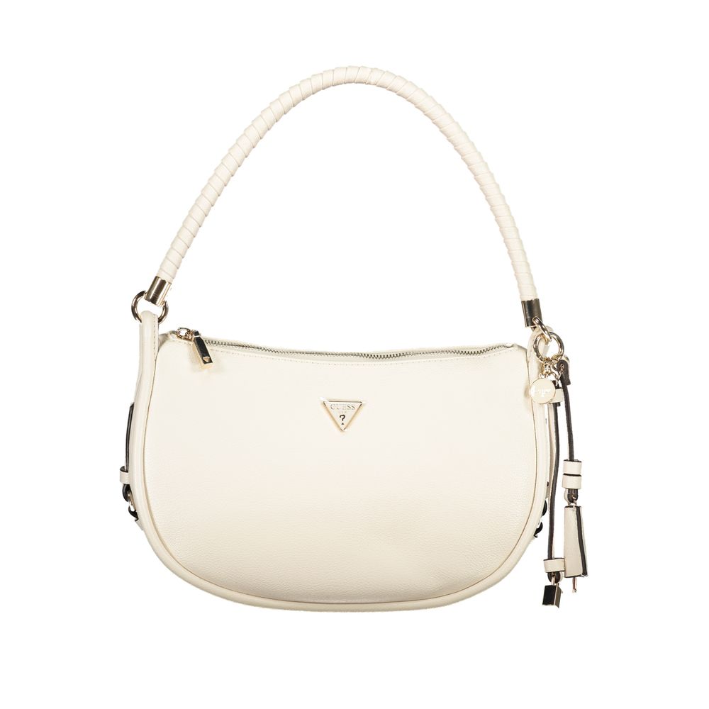 Sac à main blanc en polyuréthane Guess Jeans pour femme
