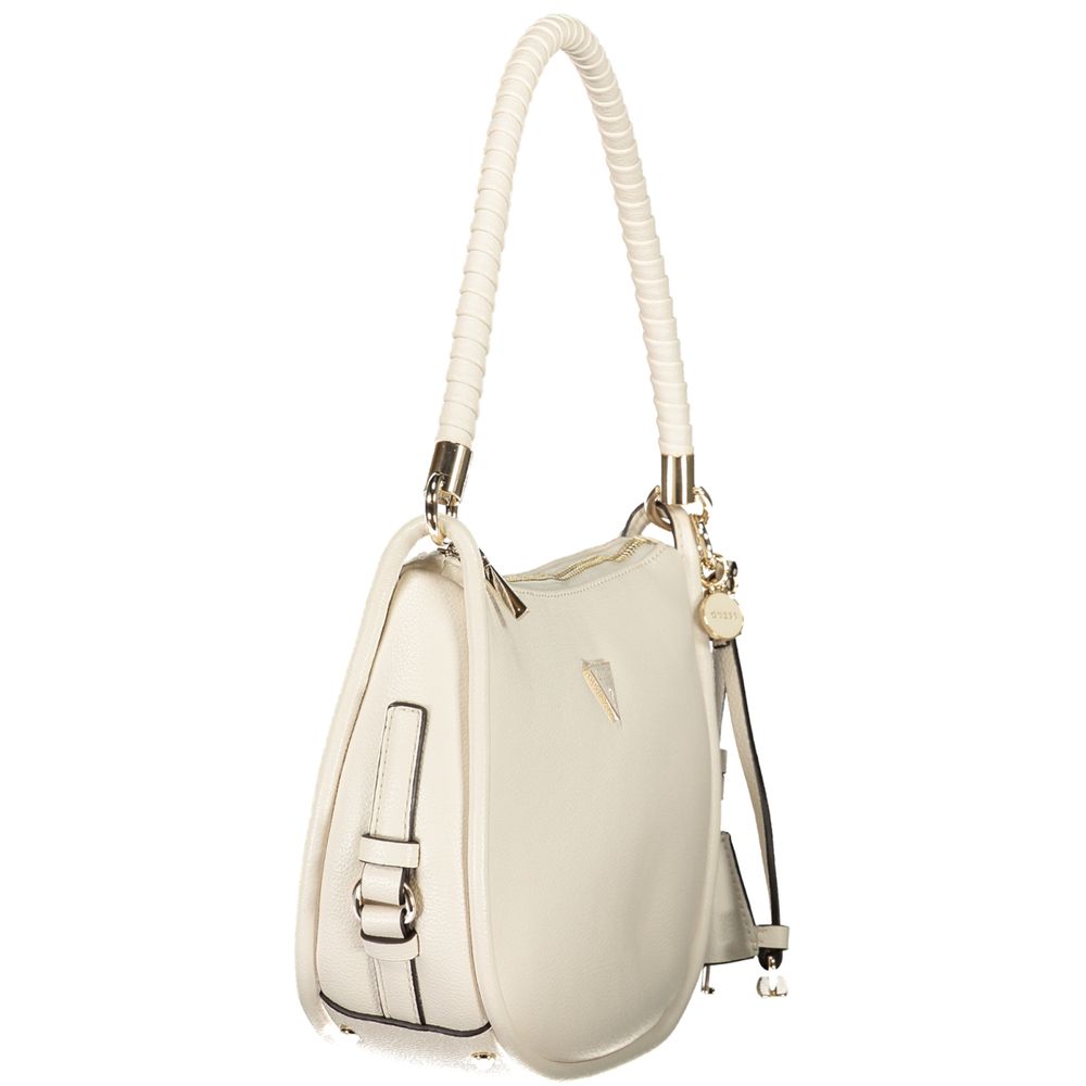 Sac à main blanc en polyuréthane Guess Jeans pour femme