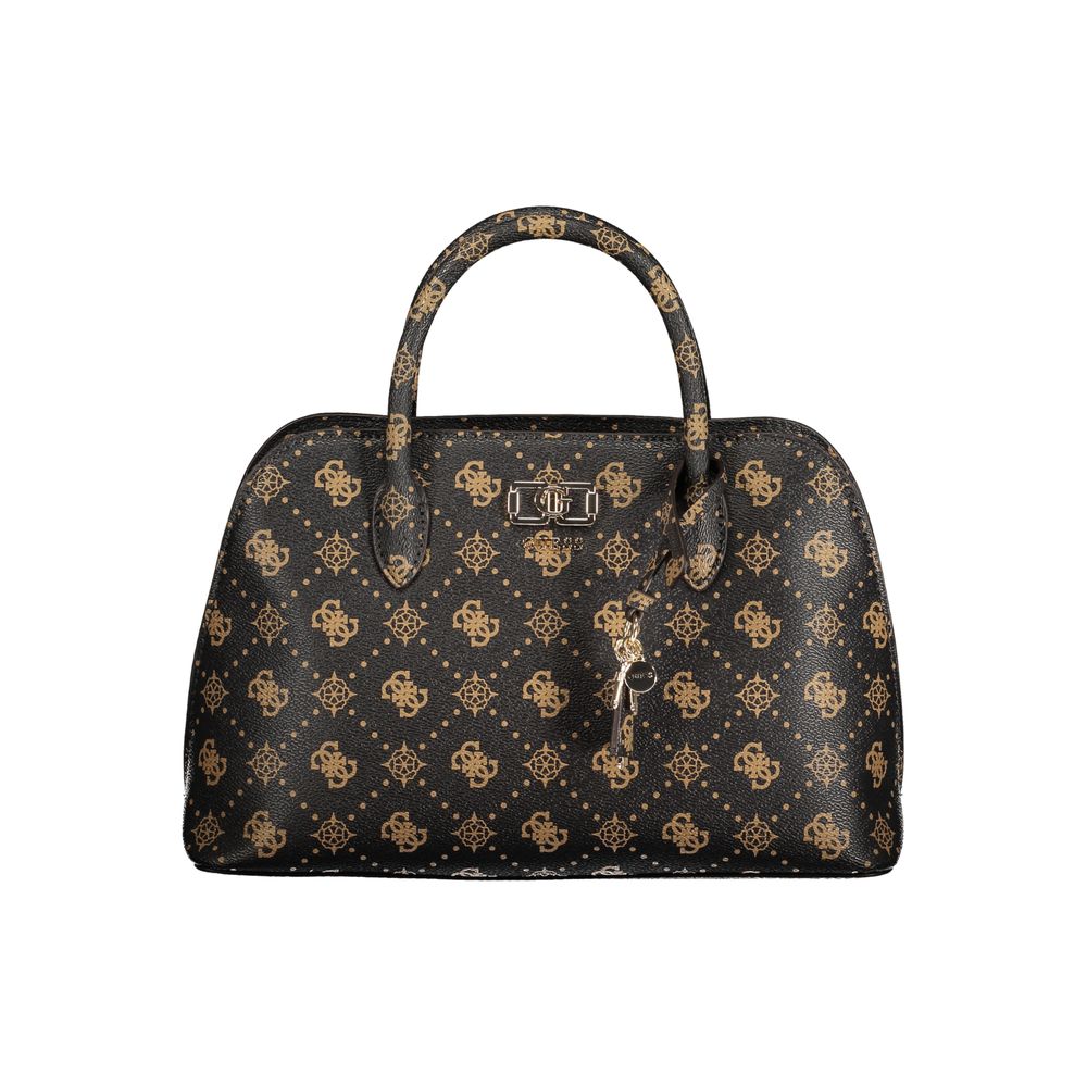 Sac à main femme en polyuréthane marron Guess Jeans